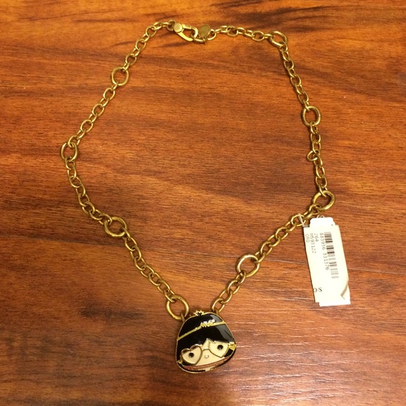 New Marc Jacobs Miss Marc Cartoon Pendant Necklace - Picture 1 of 2